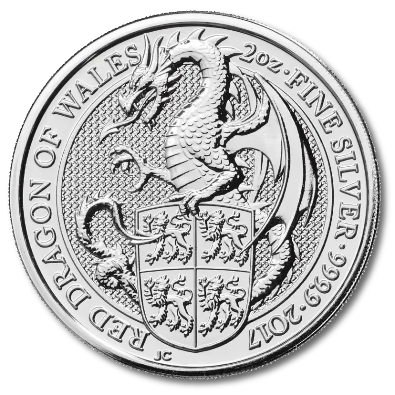 2 oz Queen’s Beasts Dragon | Silver | 2017