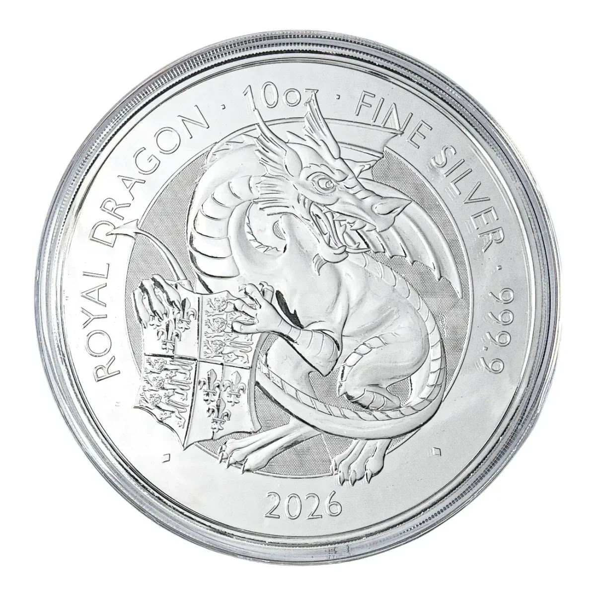10 oz Tudor Beasts The Royal Dragon Silver Coin | 2026