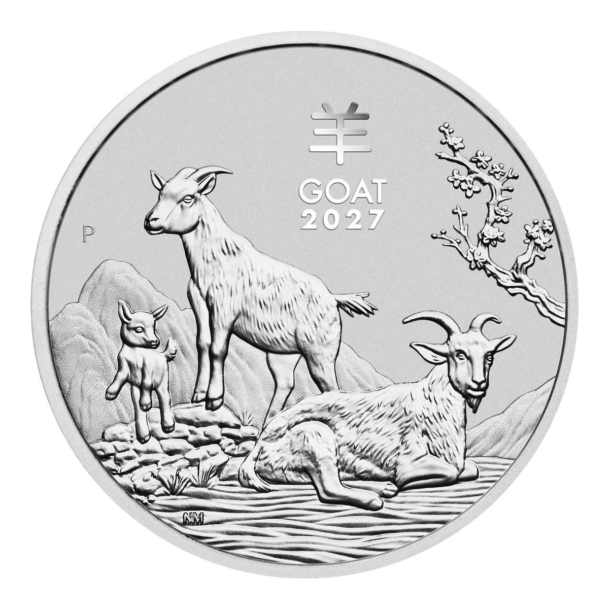 1 oz Lunar III Year of the Goat Silver Coin — Box of 100 | 2027