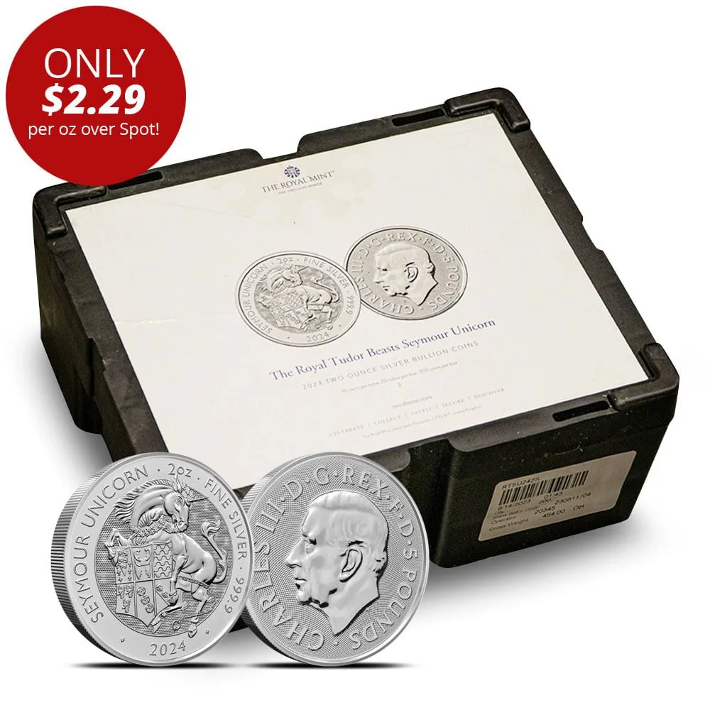 2 oz British Silver Tudor Beasts Seymour Unicorn Monster Box (200 Coins, BU) | 2024