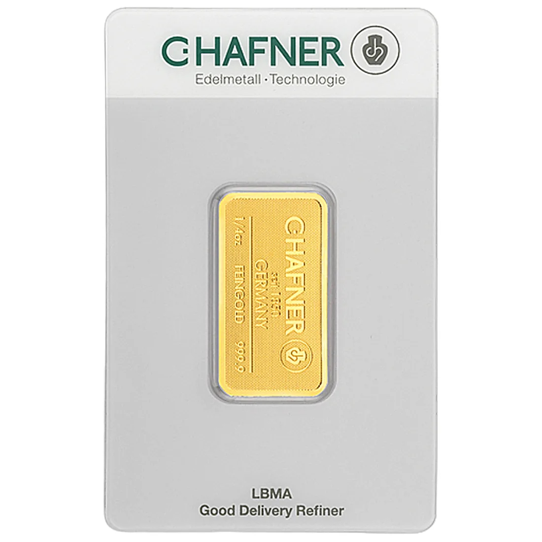 C.Hafner 1/4 oz Minted Gold Bar