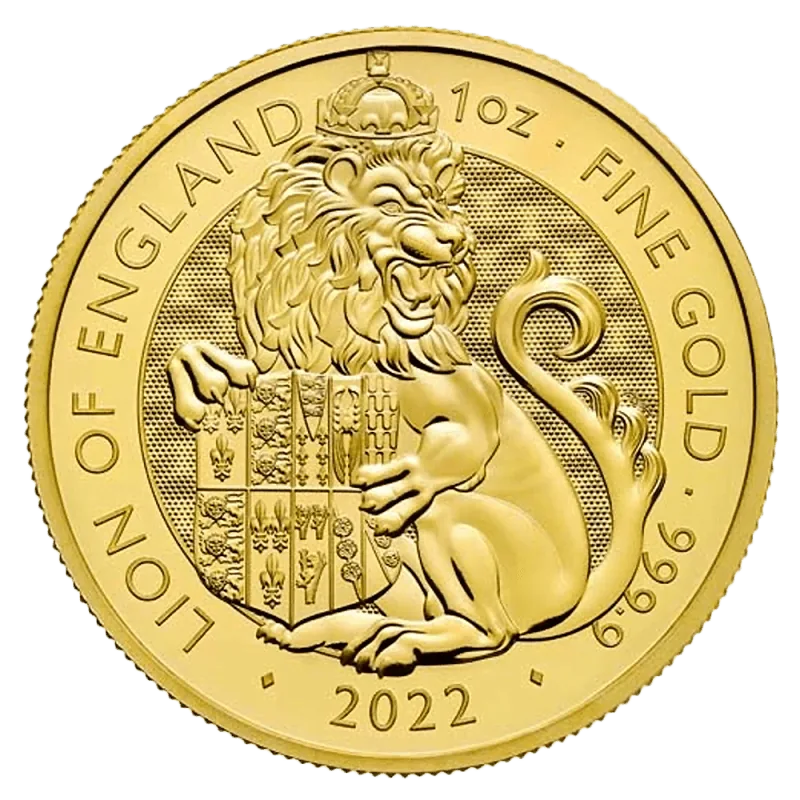 1 oz Tudor Beasts The Lion of England Gold Coin | 2022
