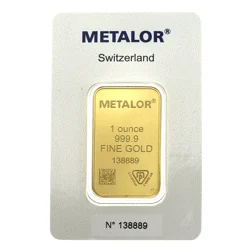 Metalor 1 oz Gold Bar