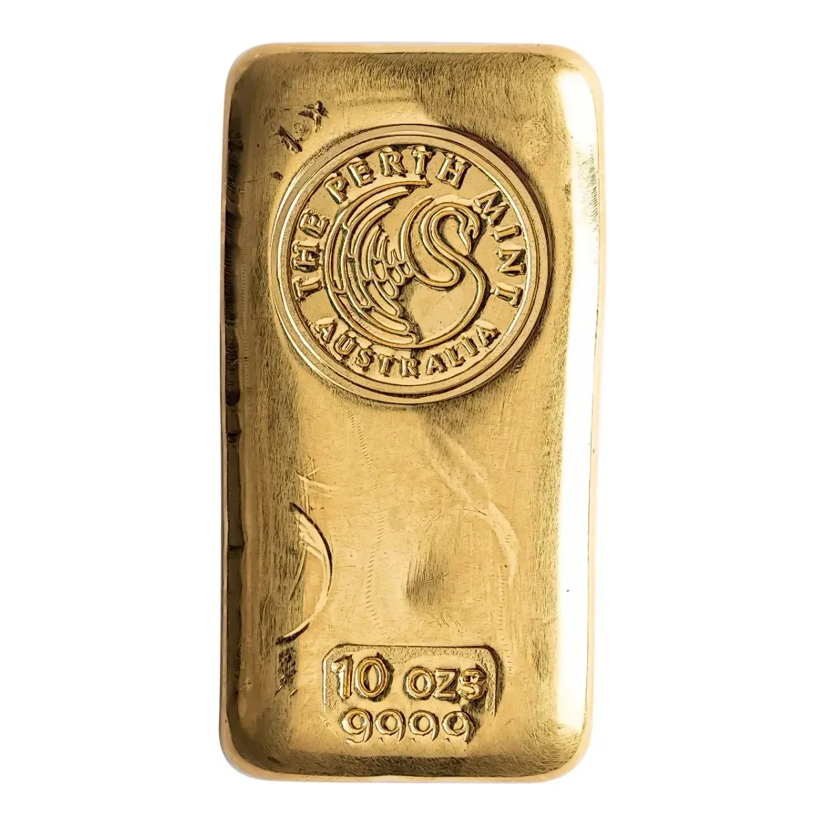 10 oz Perth Mint Cast Gold Bar