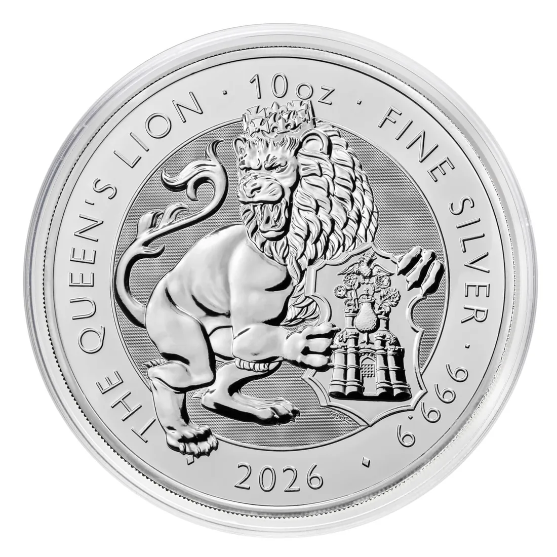 The Royal Tudor Beasts Queen’s Lion 10 oz Silver Coin | 2026