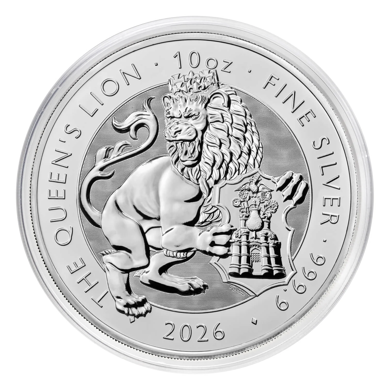 The Royal Tudor Beasts Queen’s Lion 10 oz Silver Coin | 2026