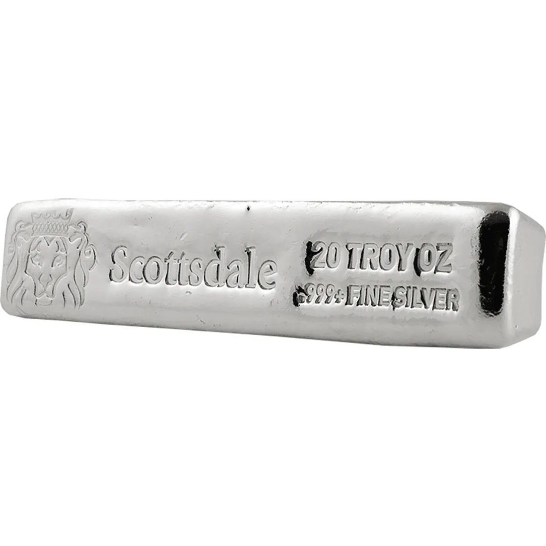 Scottsdale Mint 20 oz Cast Silver Bar