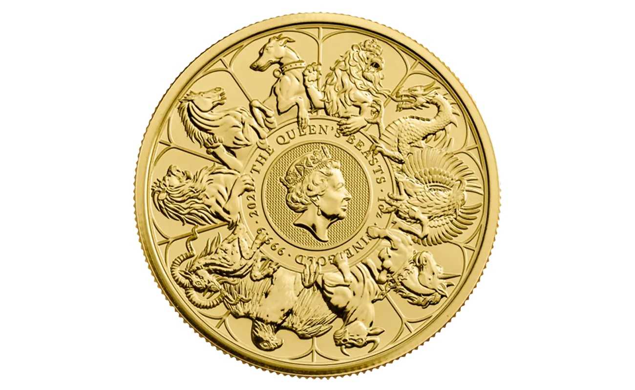 1 oz Queen’s Beasts The Completer Gold Coin (2021)