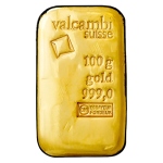 100g Gold Bar casted (Valcambi)
