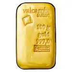 100g Gold Bar casted (Valcambi)