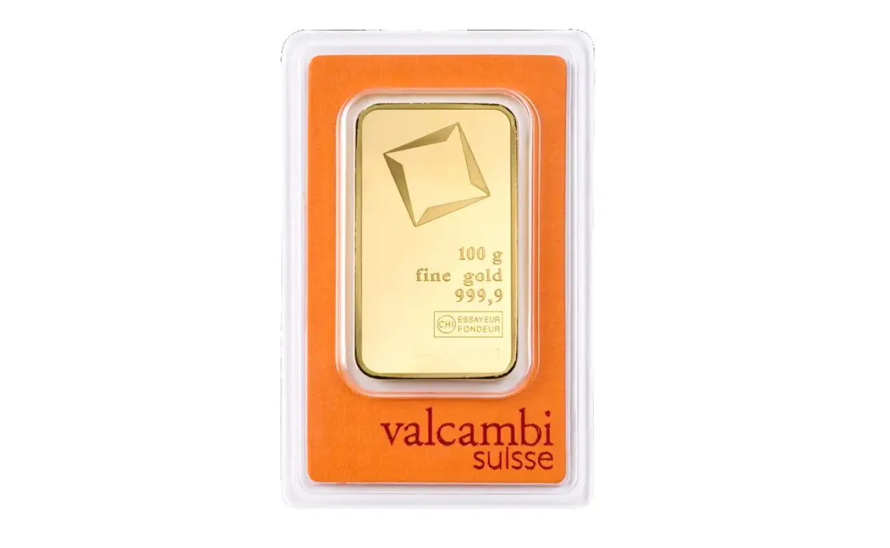 100g Gold Bar | Valcambi