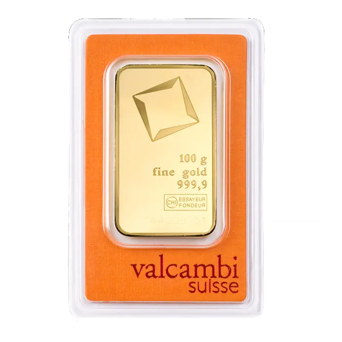 100g Gold Bar | Valcambi