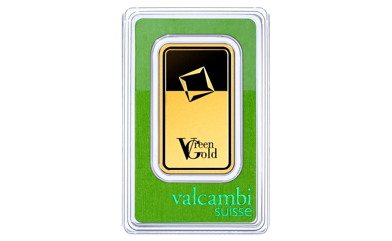 100g Gold Bar | Valcambi | Green Gold