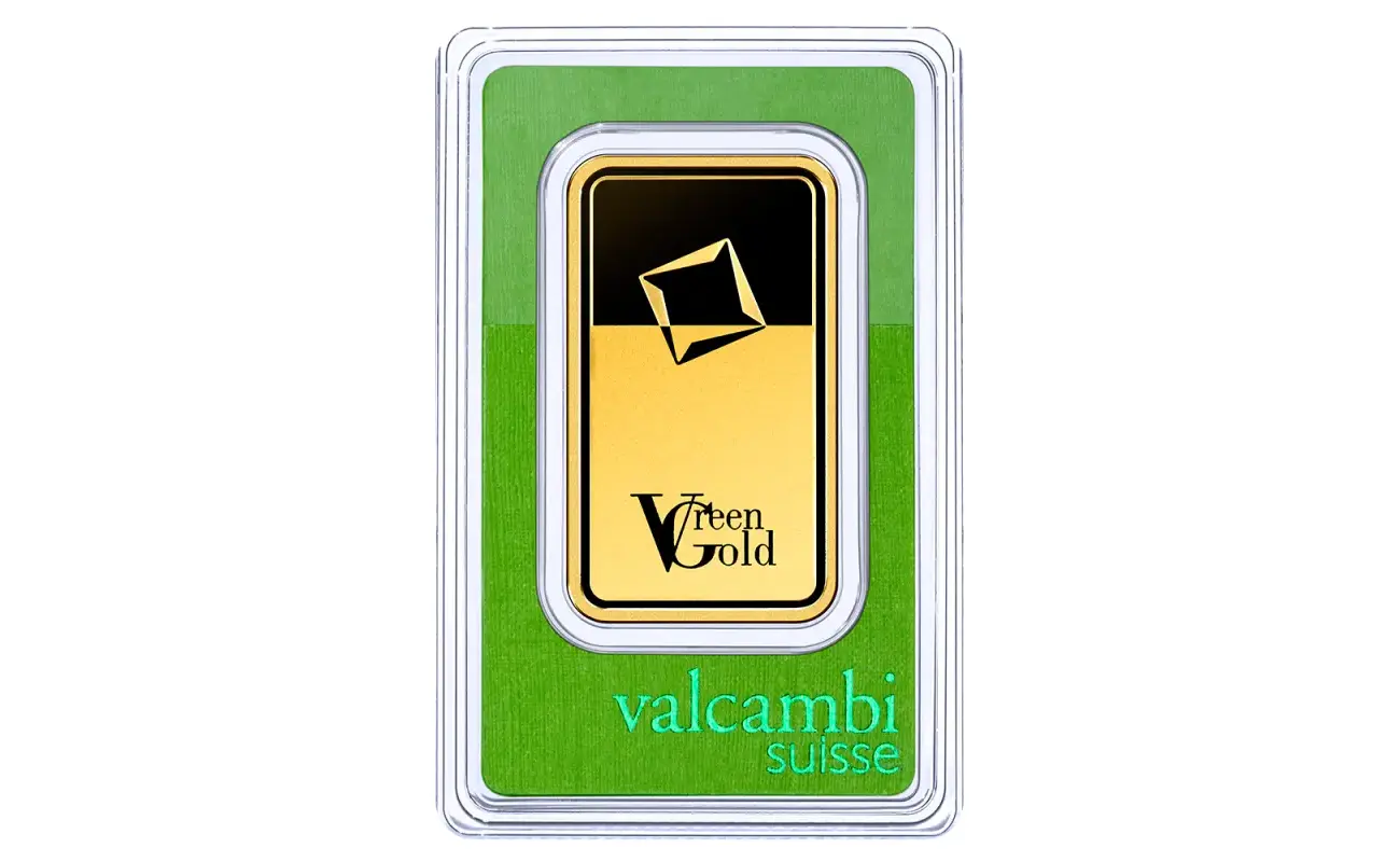 100g Gold Bar | Valcambi | Green Gold
