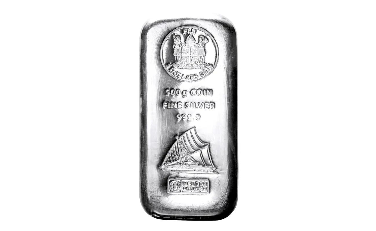 500g Fiji Coin Bar | Silver | Argor-Heraeus