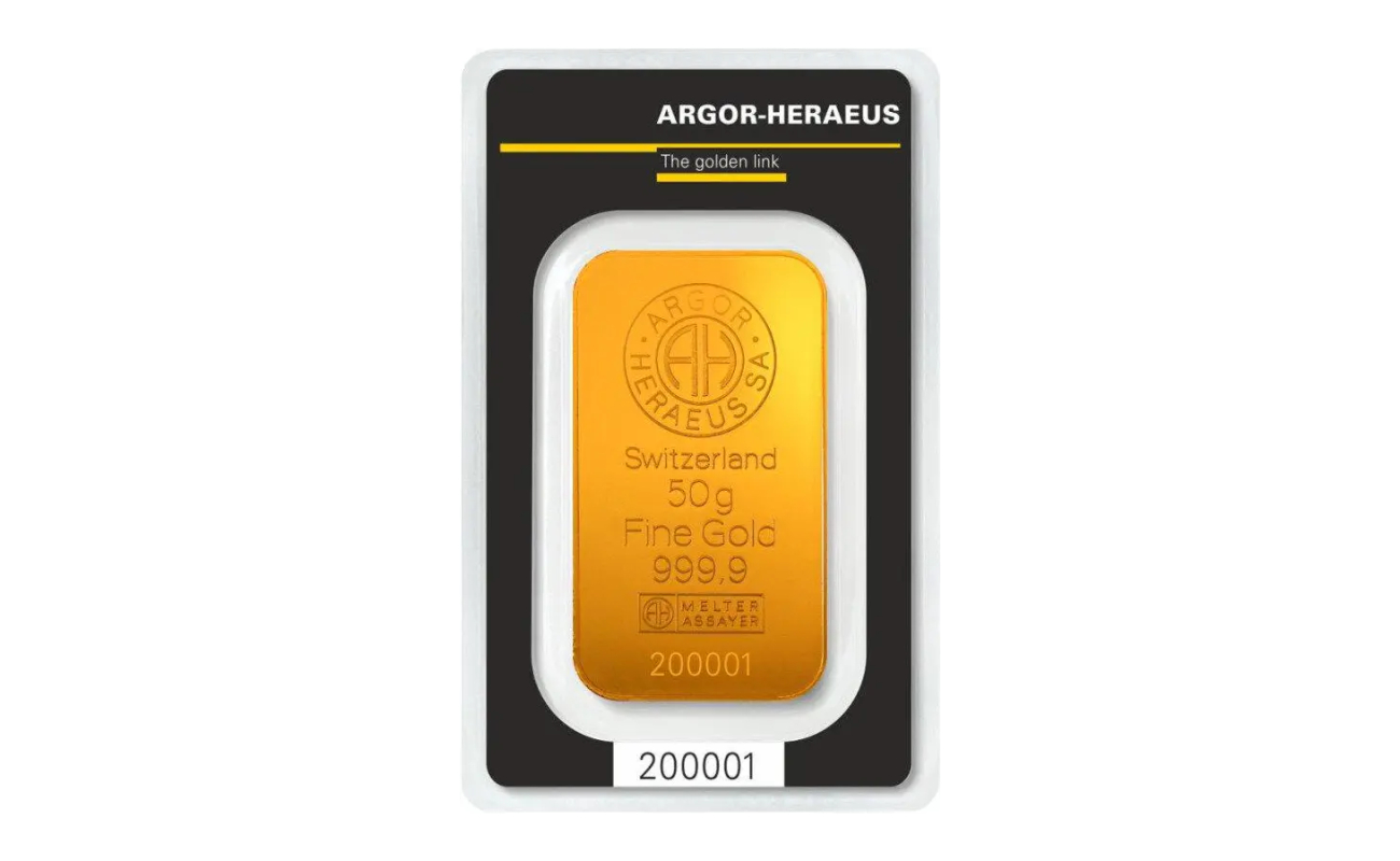 50g Gold Bar | Argor Heraeus