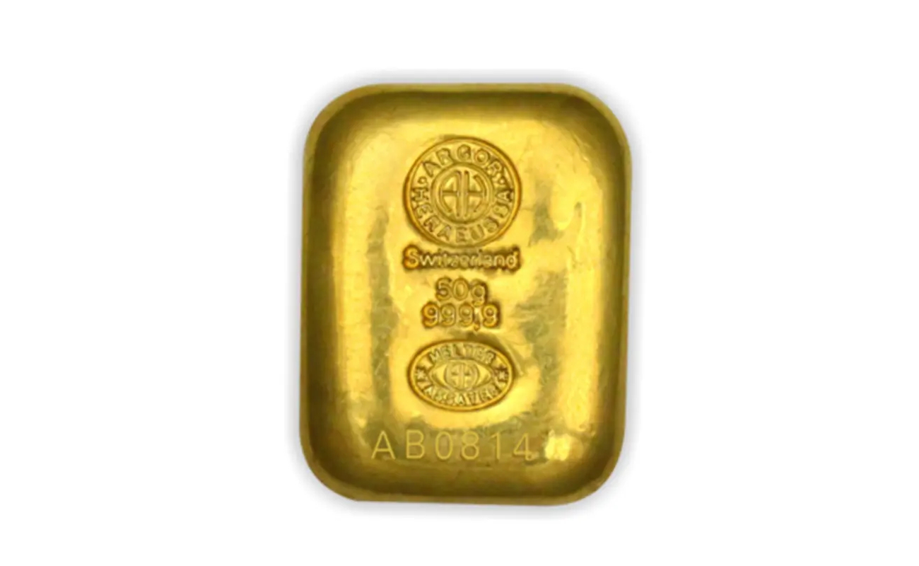 50g Gold Bar | Argor-Heraeus | Casted