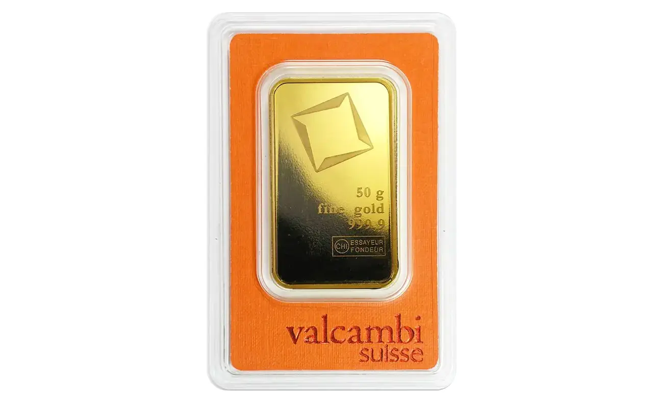50g Gold Bar | Valcambi