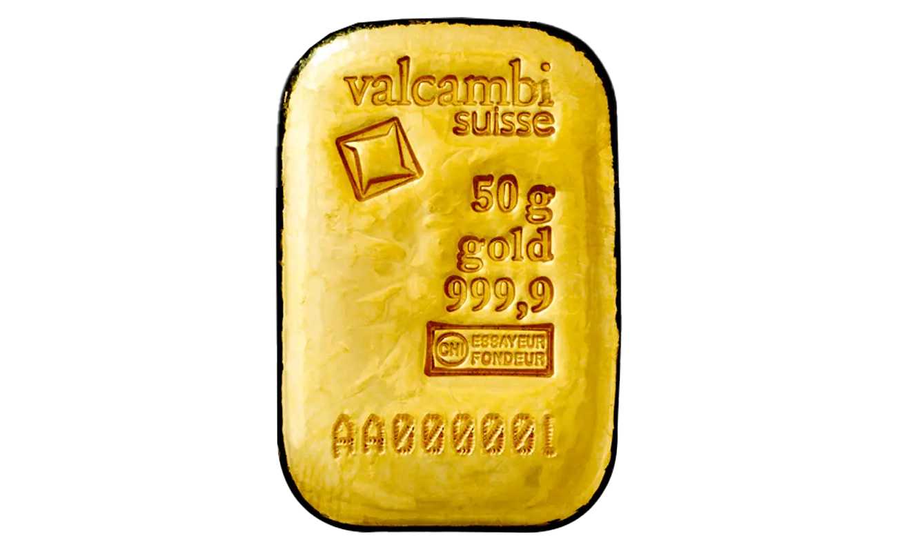 50g Gold Bar | Casted | Valcambi