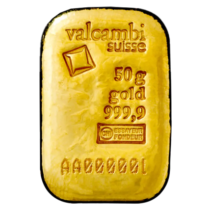 50g Gold Bar | Casted | Valcambi