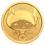 1 oz Klondike Gold Rush Panning for Gold .99999 Gold Coin (2021)