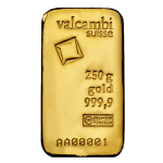 250g Gold Bar | Casted | Valcambi