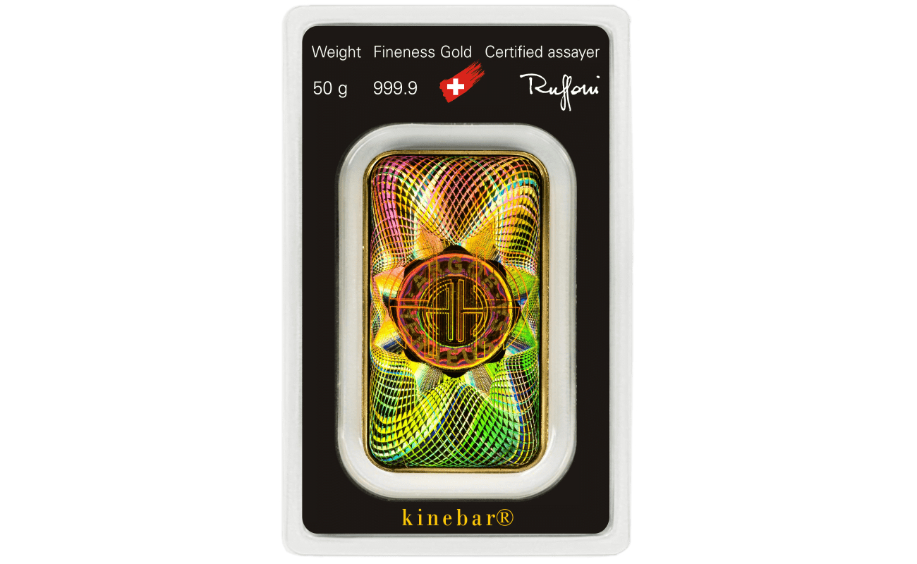 50g Gold Bar | Argor Heraeus | Kinebar