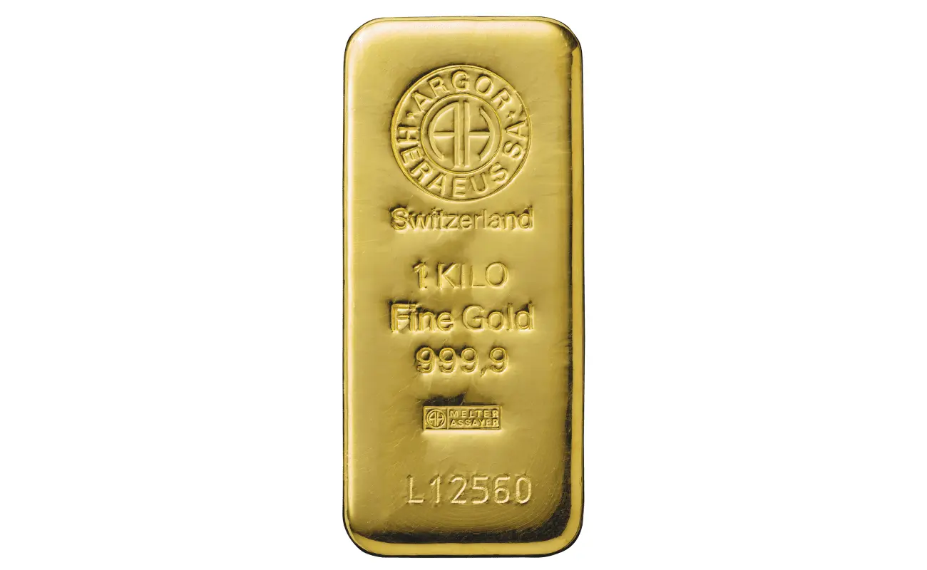 1kg Gold Bullion | Gold Bar | Argor Heraeus | 1000gr