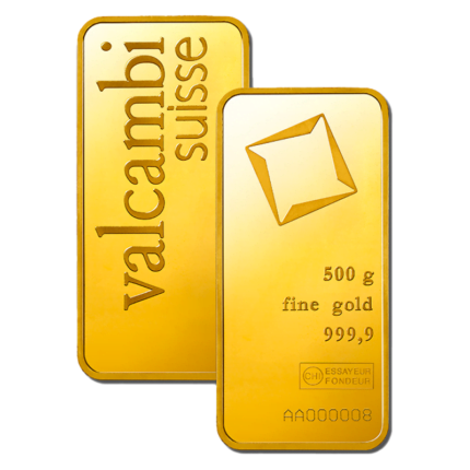 500g Gold Bar | Valcambi