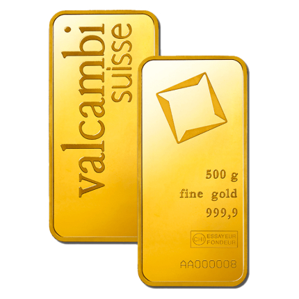 500g Gold Bar | Valcambi