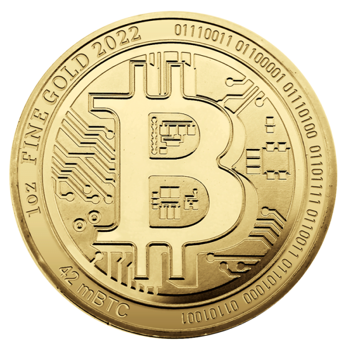 1 oz Gold Bitcoin | 2022