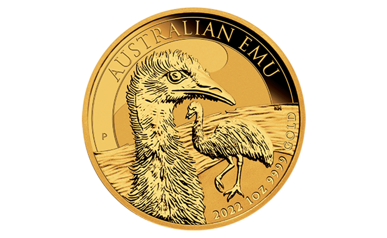 1 oz Perth Mint Emu Gold Coin | 2022