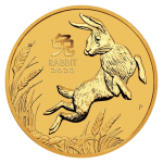 1/2 oz Lunar III Rabbit | Gold | 2023