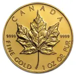 Maple Leaf, 1oz Gold, mixed years