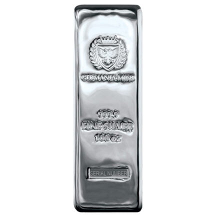 100 oz Germania Mint Cast Silver Bar