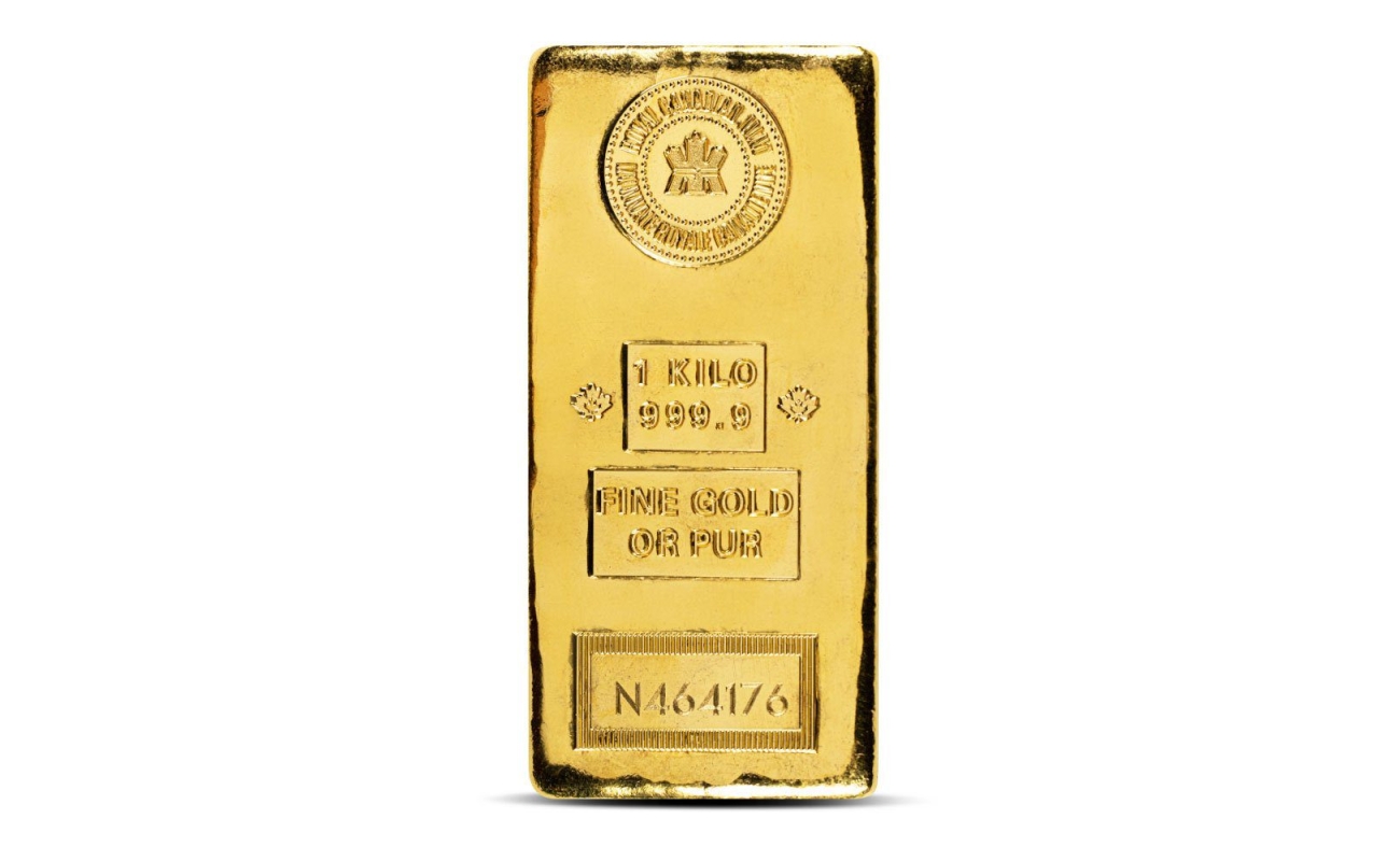 1 Kilo (RCM) Royal Canadian Mint Gold Bar