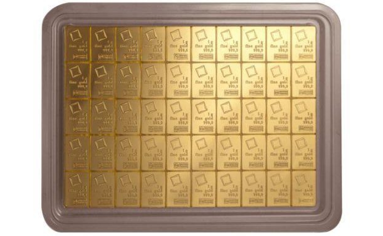 50 Gram Valcambi Gold CombiBar