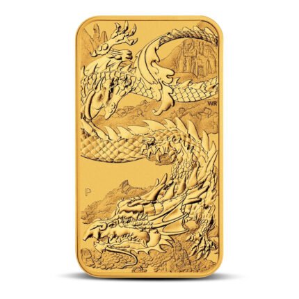2023 1 oz Australian Rectangular Gold Dragon Coin
