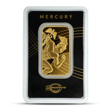 1 oz Sunshine Mercury Gold Bar