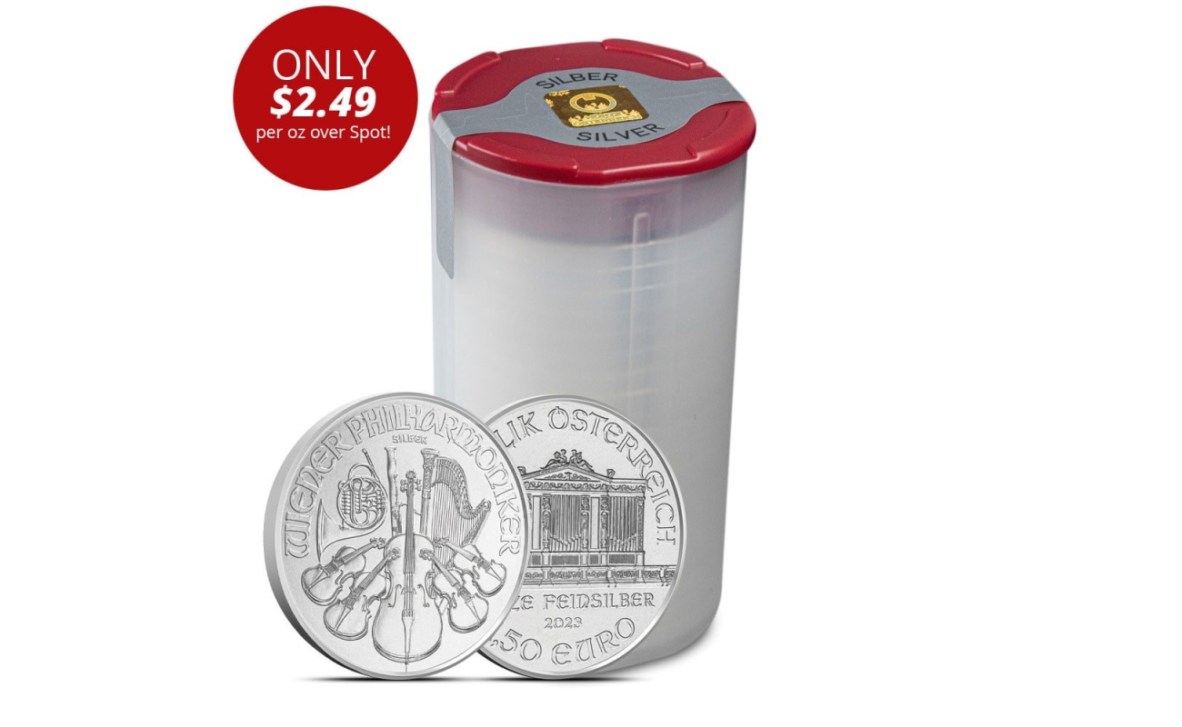 2023 1 oz Austrian Silver Philharmonic Tube