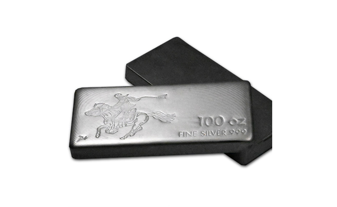 PID3696756 100 OZ SILVERTOWNE PONY SILVER BAR NEW
