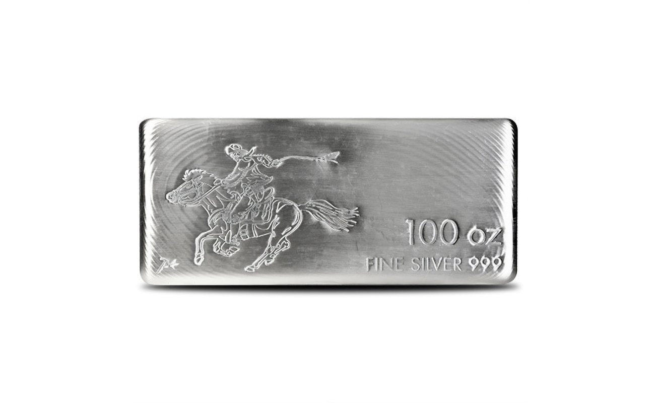 PID3696756 100 OZ SILVERTOWNE PONY SILVER BAR NEW 03