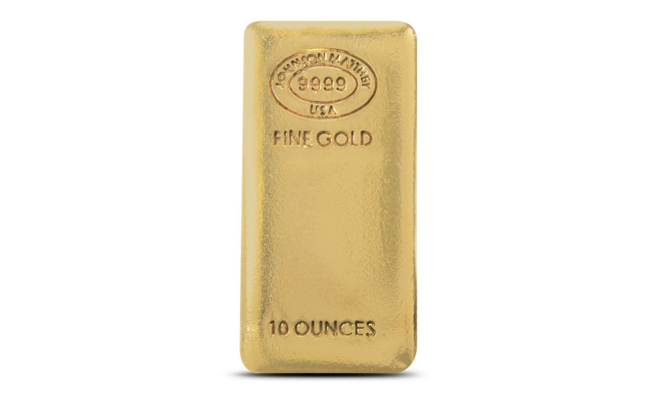 10 oz Johnson Matthey Gold Bar