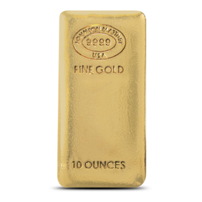 10 oz Johnson Matthey Gold Bar