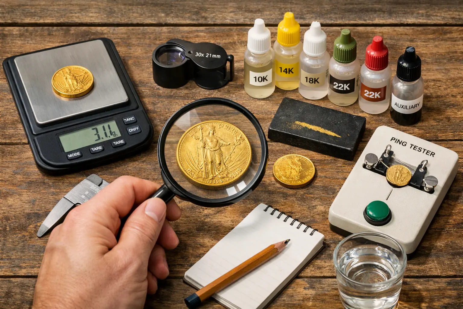 How to Test Gold Coins at Home
