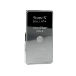 1 kilo silver coin bar Stonex with slight damage