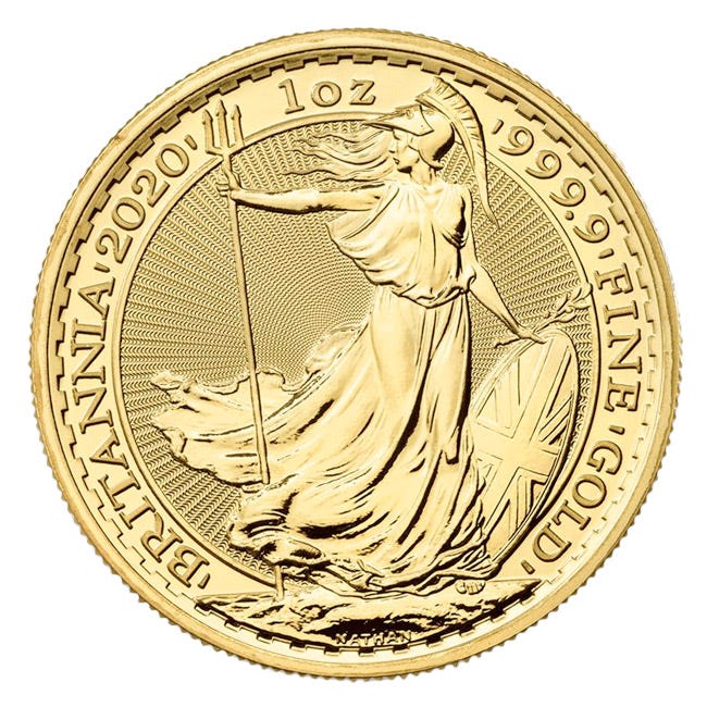 1-oz-gold-britannia-coin 1 oz Gold Britannia Coin - Image 1