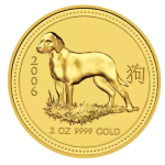 Perth Mint 2oz Lunar Year of the Dog Gold Coin