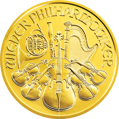 2014-1-oz-austrian-gold-philharmonic-coin-bu 2014 1 oz Austrian Gold Philharmonic Coin (BU) - Image 1