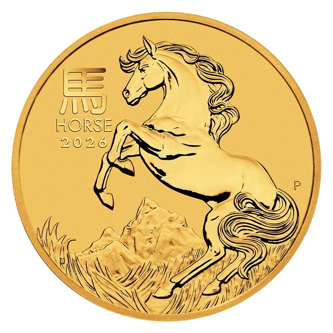 2026-10oz-gold-horse-australian-lunar-series-iii 2026 10oz Gold Horse Australian Lunar Series III - Image 1